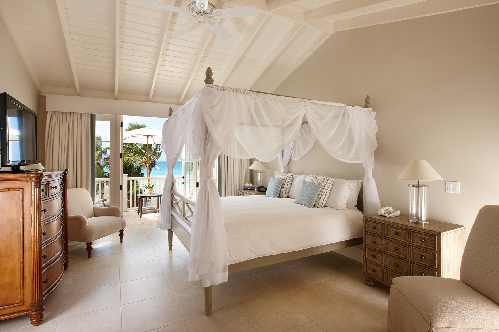 Antigua, Blue Water Resort - Pelican House - Master Bedroom Antigua, Blue Water Resort - Pelican House