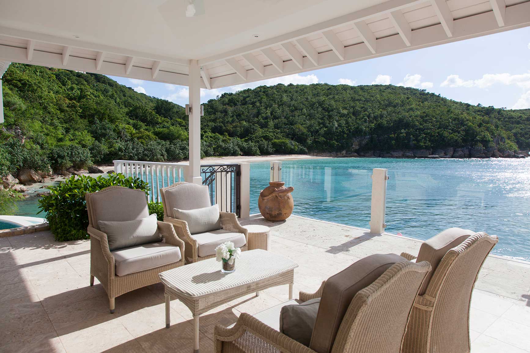 Rock Cottage Antigua - Terrace Rock Cottage Antigua - 5 bedroom luxury villa